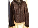 Escapade Sweater Rabbit Fur Trim Size S, Cowl Neck Sweater By Angel Design By Sabri Orel & Milano Sweater