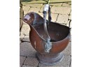 Large Outdoor Planter With Bucket & Turtle