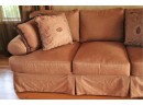 Henredon Upholstery Collection Custom Sofa With Back & Throw Pillows