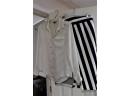 2 Silk Blouses By Sofia Vergara Size Small & Long Striped Skirt By Eshakti XS/2