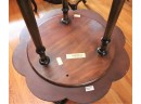 Magnificent Maitland Smith Leather Top Side Table Amazing Detail In Excellent Condition