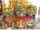 Collection Includes Ice Buckets, Shakers , Set Of 6 Multicolor Glasses, Martini & Wine Glasses