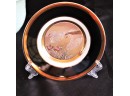 Asian Style Glass Like Bonsai Tree, Marquis Waterford Bowl & Swan Plate The Art Of Chokin 24K Gold Edge