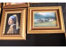 Large Collection Of Famous Mini Classical Painting Prints In Pretty Ornate Classical Gilded Frames