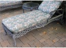 1 Outdoor Lounge Chairs With Cushions & Wheels