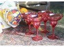 Plastic Drinkware Great For Pool Area & Summer Fun Includes Wall Pockets & Metal Fish Decor