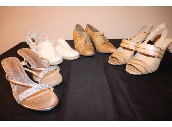 Womens Shoes Includes Chinese Laundry Silver, Stuart Weitzman, Anne Marino, Cosumain 9