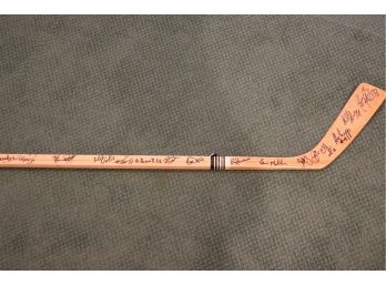 New York Islanders Late 80s Autographed Left-Handed Hockey Stick Great For Collectors