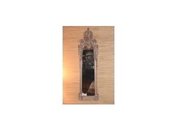 Long Carved Wood Wall Mirror