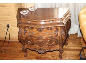 Bombay Chest & 2 Simon Pearce Candle Holders
