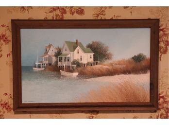 Houses On The Bay Painting By Artist Albert Swayhoover 90'