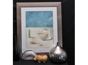 Framed Print With Decorative Accessories