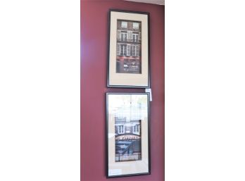 Stylish French Prints In A Matted Shadowbox Style Frame
