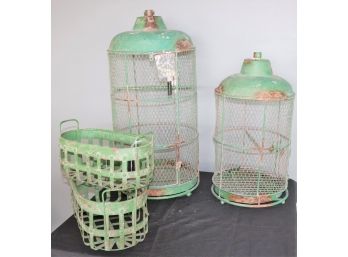 Large Metal Birdcage Dcor, Baskets & Large Decorative Outdoor Metal/Chicken Wire Lantern
