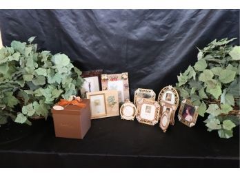Assorted Decorative Accessories & Assorted Picture Frames Of Various Sizes