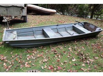 Duck Boat With Repair As Pictured- Measures Approximately 12 Feet Long