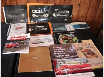 Vintage Automobile Ephemera Includes Auto Prints Robert Corre & More