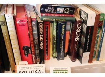 Collection Of Books Titles Includes Political Tribes, Think And Grow Rich & World Of Cars