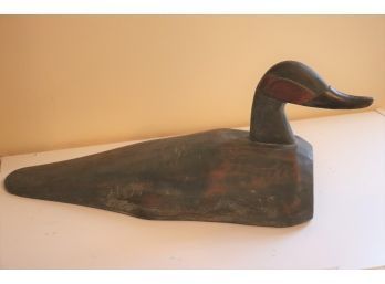 Large Vintage Carved Wood Duck