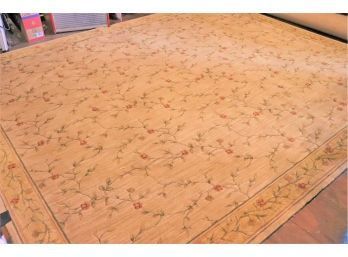 Custom Made Rug With Floral Pattern From Carpet Concepts - Appx 151 Inches X 127 Inches