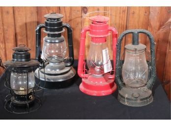 Collection Of Vintage Lanterns Includes Jupiter, Dietz & Monarch