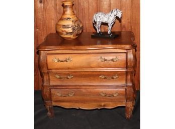 Diminutive Chest, Trail Of Painted Ponies 1e/ 2875 Hand Carved Vase Made Of Mahogany, Palm, Maple & Red W