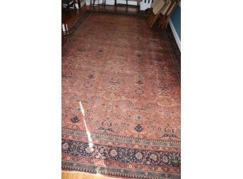 Large Vintage Area Rug/Carpet With Beautiful Border And Design Appx 212 Inches X 128 Inches