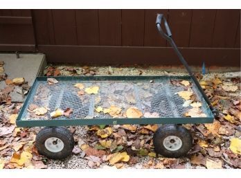 Metal Utility Cart With Wheels