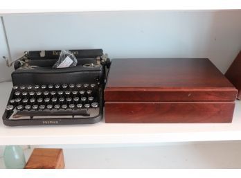 Vintage Remington Premier Typewriter With Crane Fine Stationery Box