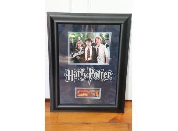 Signed Harry Potter Movie Poster In Frame