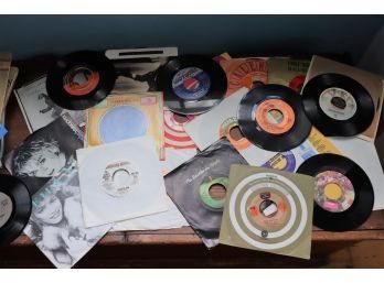 50 Plus Vintage 45 Records Artist Include The Beatles, Madonna, Elton John, Jackson 5 & More