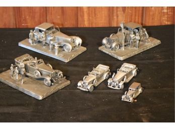 Collection Of Fine Pewter Cars By Raymond Meyers The Franklin Mint