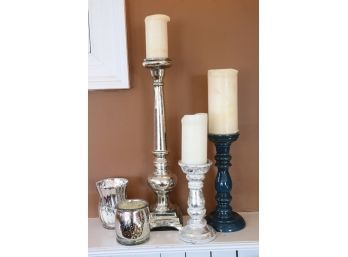 Collection Of Decorative Candles & Pillars