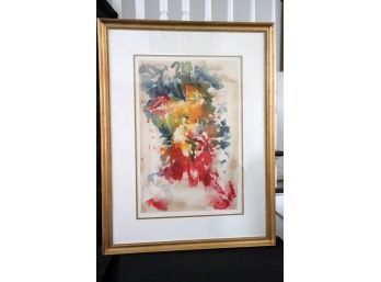 'Sexual Medusa' 8-79 Nbcof Signed Watercolor In A Quality Gilded Frame