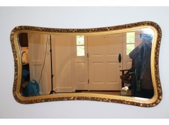 Carved Curvy Wall Mirror Appx 39 Inches X 21 Inches, Quality Mirror Nice Stylish Design
