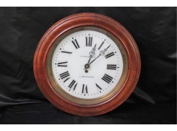 Round C Corniquel A Honfleur Wall Clock 18 Inch Diameter
