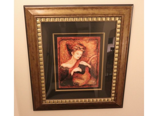 Pretty Framed Print Of A Woman Signed By Artist Charles Lee 29/450