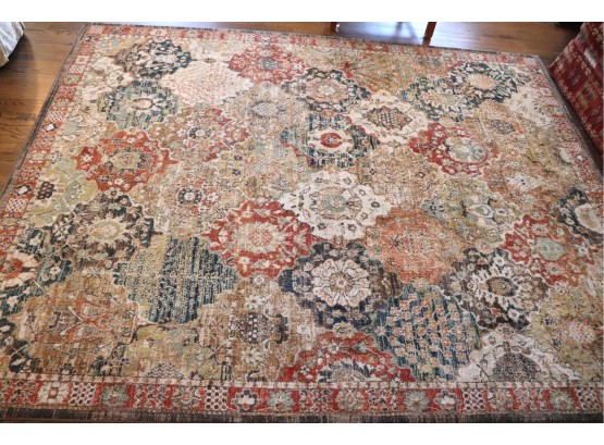Lovely Carpet With Bright Colors & Fun Pattern Approximately 120 Inches X 96 Inches