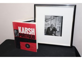 Karsh Photo Of Chagall, Matted & Framed