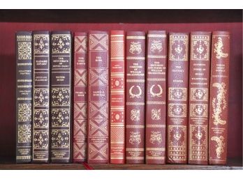 Set Of International Collectors Library Books & Set Of Books Inc By Harper & Bros With Red & Gold Spines