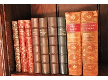 Lot Of Antique Books By Dickens, George Eliot, Anatole France & More