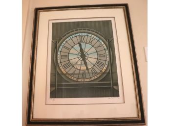 Print Of Clock Face In Chic Frame