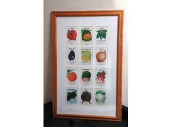 Very Creative Vintage Framed Seed Packets In Large Frame