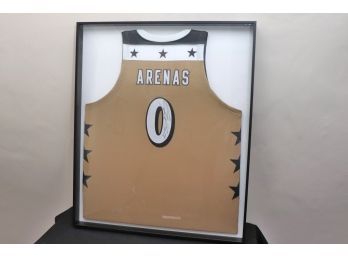 Gilbert Arenas - Aka Agent Zero - Signed Jersey In Professional Shadow Box Frame