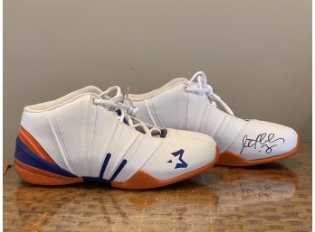 Stephon Marbury Autographed Sneakers NY Knick Colors Size 11.5 Overall Excellent Condition