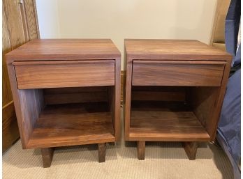 Pair Of MCM Style Night Stands By Vermont Furniture Designs
