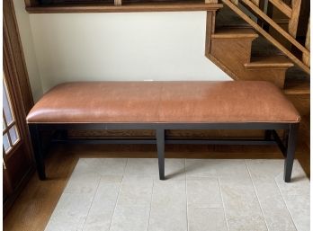 Long Entryway Bench Vegan Leather Nice Quality Piece