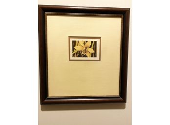 Framed & Signed Orchid Print 1/300 Signed By Artist D. Kagen