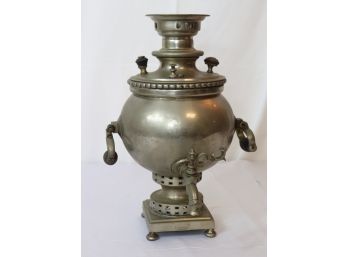 100 Year Old Coal Russian Samovar With Stamps