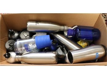 Box Of Thermal Cups & Bottles